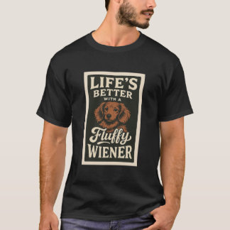 Das Leben ist besser mit einer fließenden Dackel T-Shirt