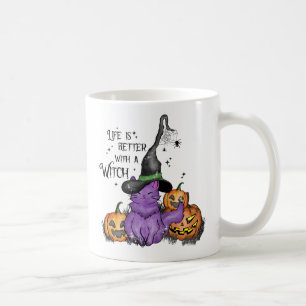 Das Leben ist besser mit einer Hexe Kaffeetasse