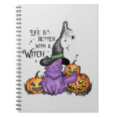 Das Leben ist besser mit einer Hexe Notizblock (Vorderseite)