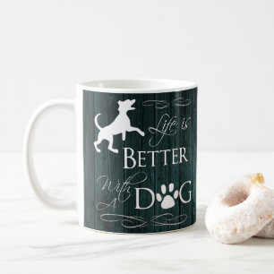 Das Leben ist besser mit einer Hunde-Kaffee-Tasse Kaffeetasse