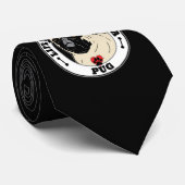 Das Leben ist besser mit einer Hundezucht für Mops Krawatte (Gerollt)