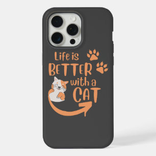 Das Leben ist besser mit einer Katze iPhone 15 Pro Max Hülle
