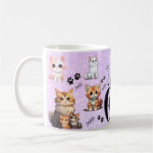 Das Leben ist besser mit einer Katze Kaffeetasse (Links)