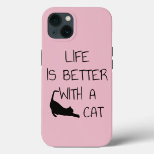 Das Leben ist besser mit einer Katze - Katzenliebh Case-Mate iPhone Hülle