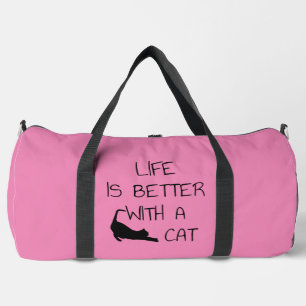 Das Leben ist besser mit einer Katze - Katzenliebh Duffle Bag