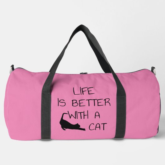 Das Leben ist besser mit einer Katze - Katzenliebh Duffle Bag (Vorderseite)