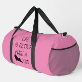 Das Leben ist besser mit einer Katze - Katzenliebh Duffle Bag (Rechte Ecke)