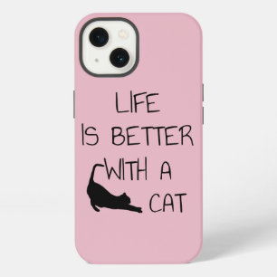 Das Leben ist besser mit einer Katze - Katzenliebh iPhone 13 Hülle