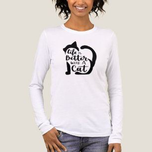 Das Leben ist besser mit einer Katze Tri-Blend Shirt