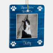 Das Leben ist besser mit einer katzenartigen Keram Keramikornament (Rechts)