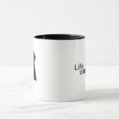 Das Leben ist besser mit einer Lab-Hund Liebhaber Tasse (Zentrum)