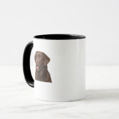 Das Leben ist besser mit einer Lab-Hund Liebhaber Tasse (Vorderseite Links)