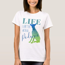 "Das Leben ist besser mit einer Podenco-Blauen Typ T-Shirt