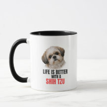 Das Leben ist besser mit einer Shih Tzu-Kaffeetass