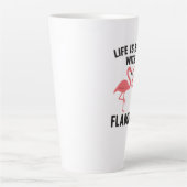 Das Leben ist besser mit Flamingo Milchtasse (Vorderseite)