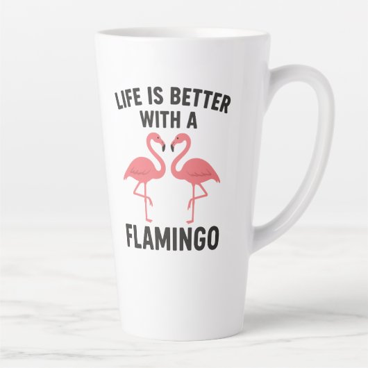 Das Leben ist besser mit Flamingo Milchtasse (Rechts)