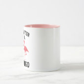 Das Leben ist besser mit Flamingo Tasse (Zentrum)