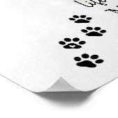 Das Leben ist besser mit / Foto Hunde Name Poster (Ecke)
