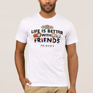 Das Leben ist besser mit FRIENDS™ Chibi-Kunst T-Shirt