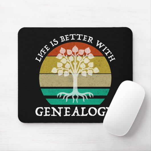 Das Leben ist besser mit Genealogie Mousepad (Mit Mouse)