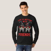 Das Leben ist besser mit Gnomen - Schädelfahrer Ch T-Shirt (Vorne ganz)