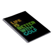 Das Leben ist besser mit Golf Notizblock (Rechte Seite)