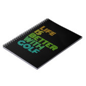 Das Leben ist besser mit Golf Notizblock (Linke Seite)