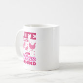 Das Leben ist besser mit Hühnern in der Gegend, ro Kaffeetasse (Vorderseite Links)