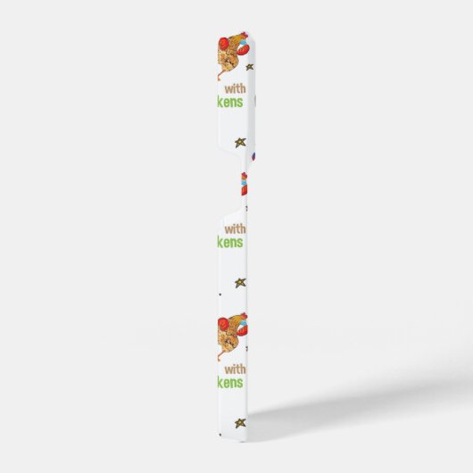 Das Leben ist besser mit Hühnern iPhone Hülle (Rechte Seite)