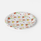 Das Leben ist besser mit Hühnern Pappteller (Schrägansicht)