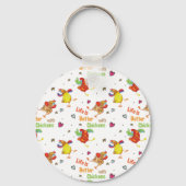 Das Leben ist besser mit Hühnern Schlüsselanhänger (Vorderseite)