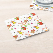 Das Leben ist besser mit Hühnern Untersetzer (angewinkelt)