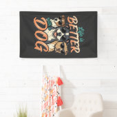 Das Leben ist besser mit Hund Vektor Banner (Insitu)