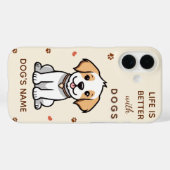 Das Leben ist besser mit Hunden - iPhone-Fall für Case-Mate iPhone Hülle (Rückseite (Horizontal))