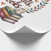 Das Leben ist besser mit Kaffee Katzen Büchern Geschenkpapier (Ecke)