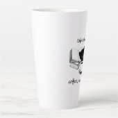 DAS LEBEN IST BESSER MIT KAFFEE UND BÜCHERN MILCHTASSE (Vorderseite)