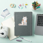Das Leben ist besser mit Katzen Doodle Aufkleber (iPad Hülle)