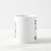 Das Leben ist besser mit Katzen Doodle Kaffeetasse (Mittel)