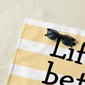 Das Leben ist besser mit Katzen Doodle Strandtuch (Beispiel)