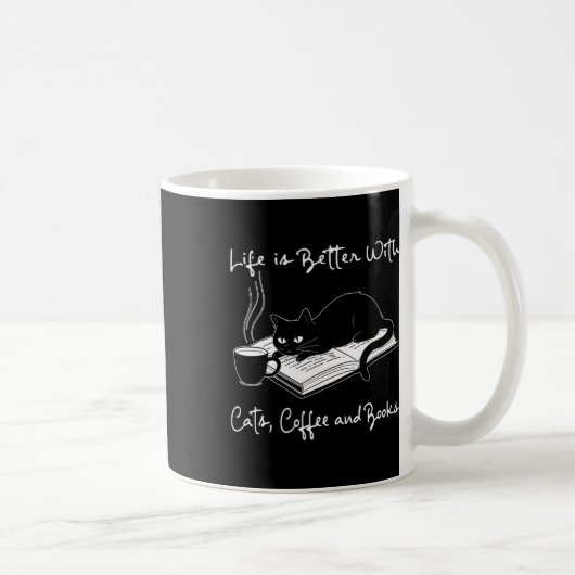 Das Leben ist besser mit Katzen Kaffeetasse (Rechts)