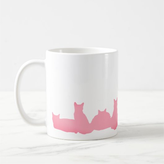 Das Leben ist besser mit Katzen! Kaffeetasse (Links)