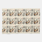 Das Leben ist besser mit Katzen Niedliche Katzenäs Geschirrtuch (Horizontal)