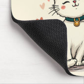 Das Leben ist besser mit Katzen Niedliche Katzenäs Mousepad (Ecke)