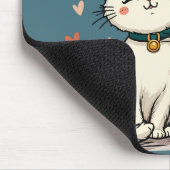 Das Leben ist besser mit Katzen Niedliche Katzenäs Mousepad (Ecke)