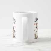 Das Leben ist besser mit Katzen Niedlicher ästheti Jumbo-Tasse (Rückseite)