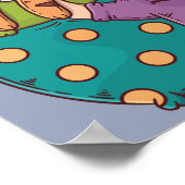 Das Leben ist besser mit Katzen-Plakat Poster (Ecke)