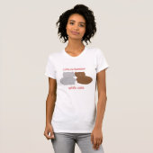 Das Leben ist besser mit Katzen Rosa T-Shirt (Vorne ganz)