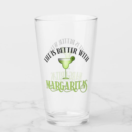 Das Leben ist besser mit Margaritas Glas (Vorderseite)