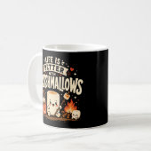 Das Leben ist besser mit Marshmallows Kaffeetasse (Vorderseite Links)