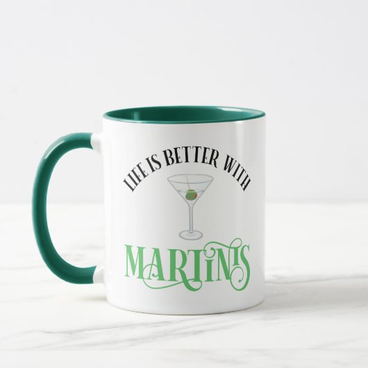 Das Leben ist besser mit Martinis Tasse (Links)